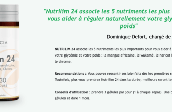 les bienfaits du nutrilim 24